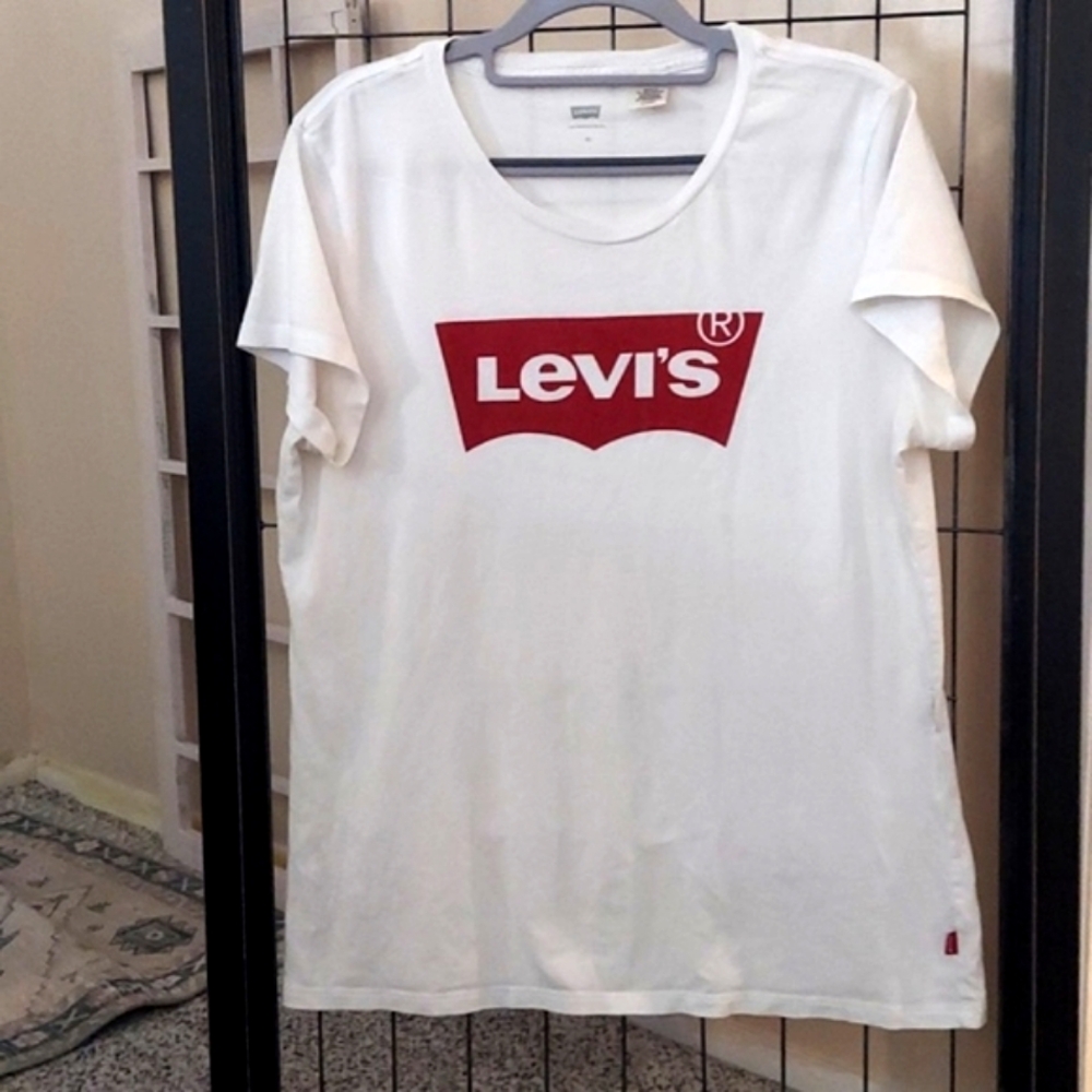 Levis The Perfect T Shirt White Womens Sz XL